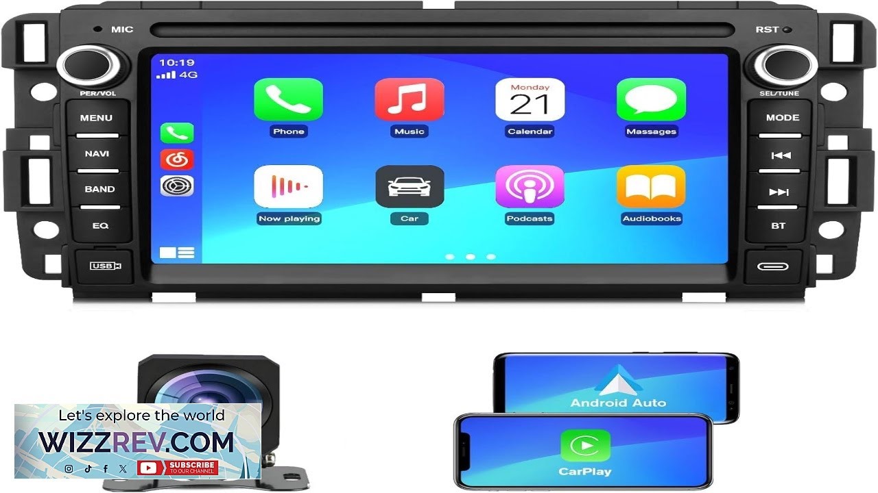 Junsun Car Radio Stereo for Chevy Silverado GMC Sierra 2007 2013 Android 13