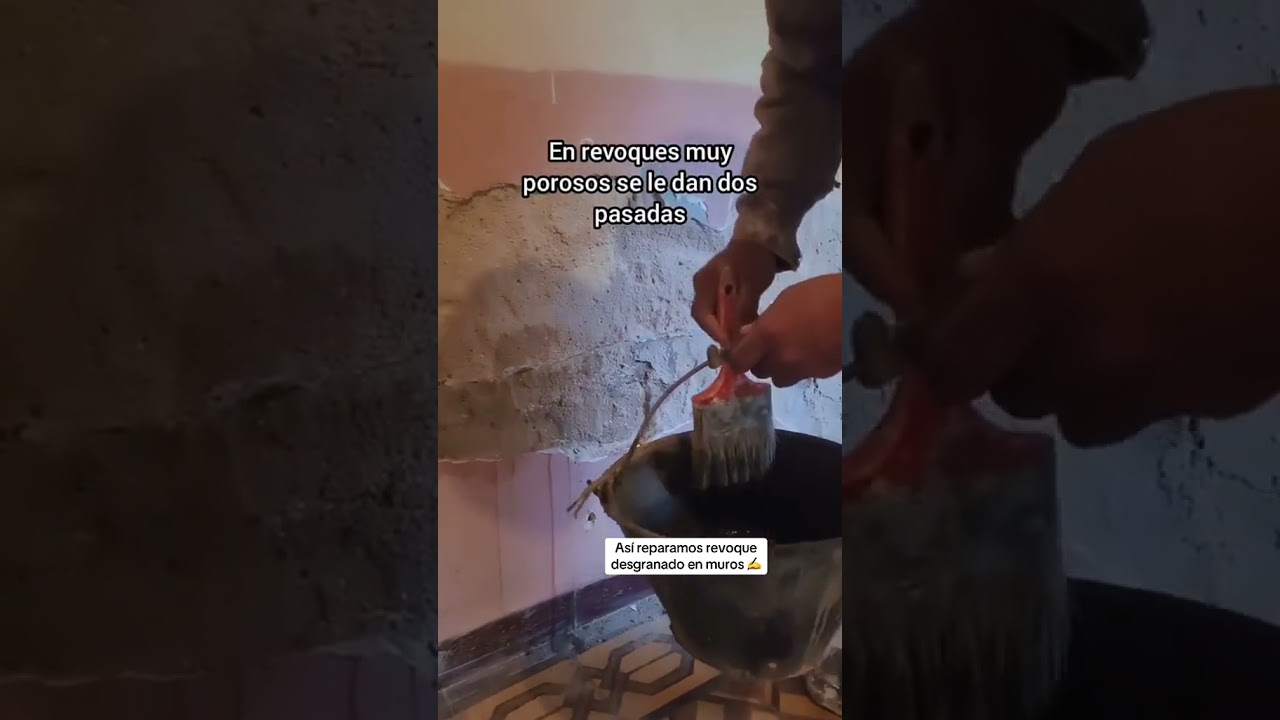 AS&Iacute; REPAR&Eacute; UNA PARED CON REVOQUE DETERIORADO #construircasa