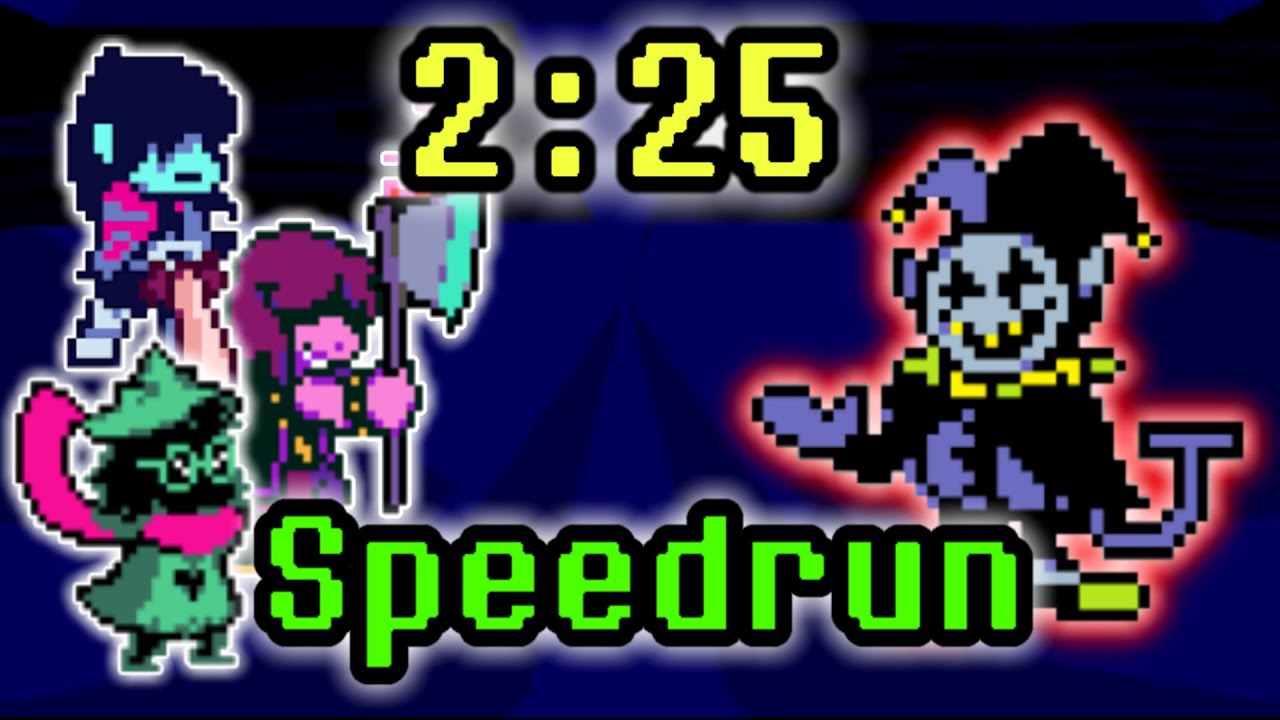 Deltarune Speedrun Attacking Jevil In 