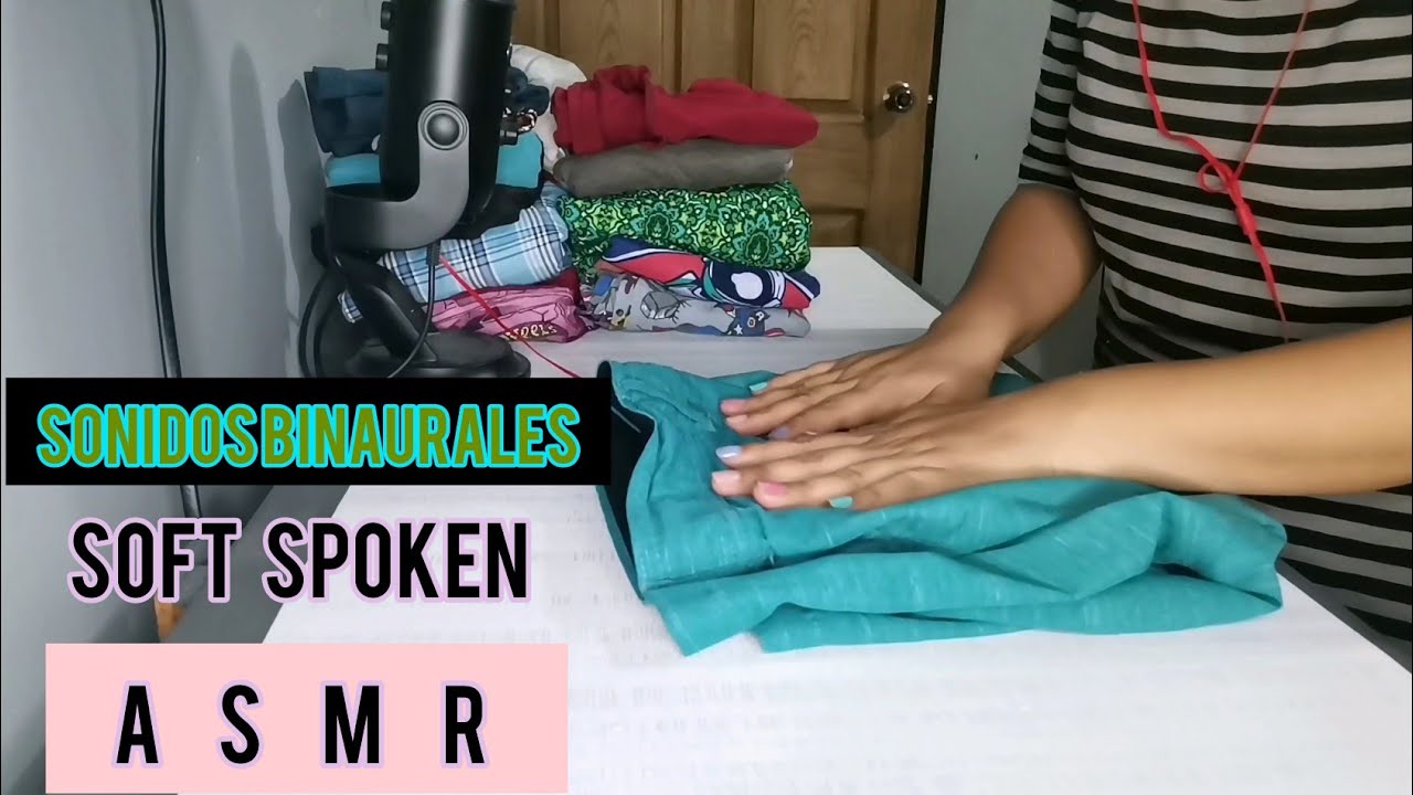 ASMR DOBLANDO ROPA EN SOFT SPOKEN
