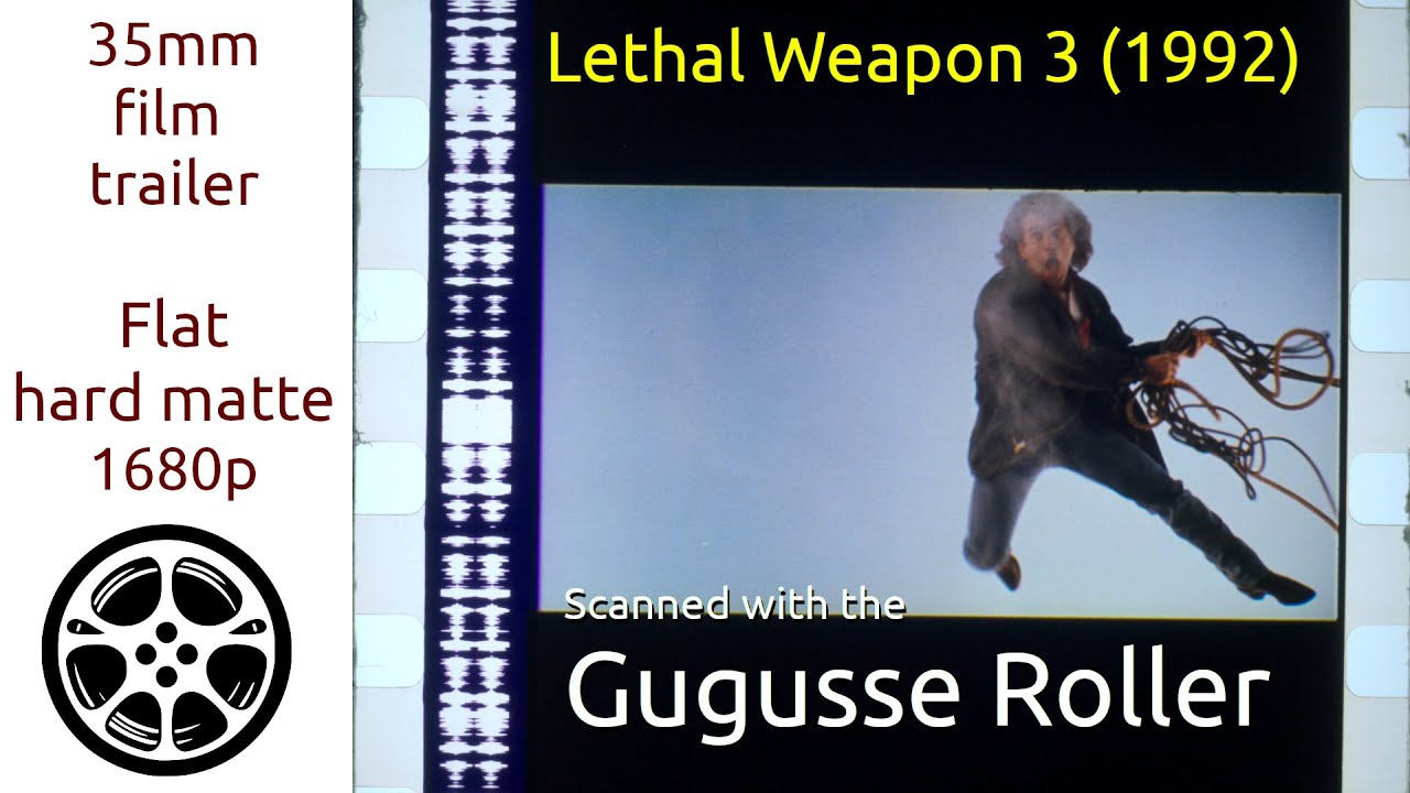 Lethal Weapon 3 (1992) 35mm film trailer 3, flat hard matte, 1680p