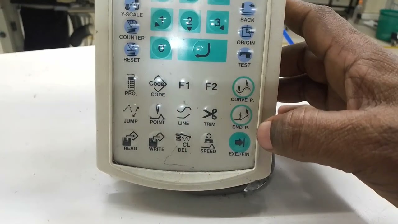 how to JUKI AMS-210D-program sietting@ velcro set pattern sewing maching sinhala