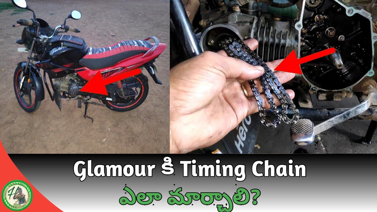 How To Change Hero Glamour Timing Chain In Telugu||Hari Mec