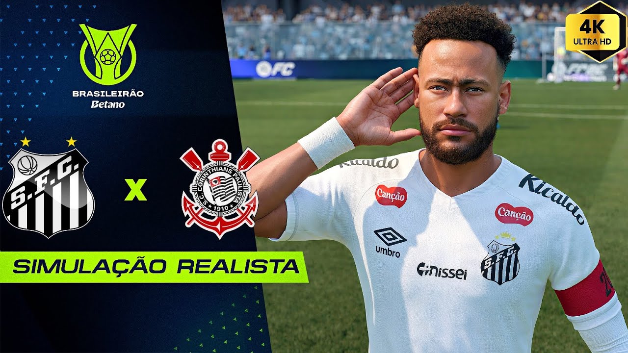 FC 26 - Santos vs Corinthians | Brasileirão 2026 | Simulação 4K (60FPS) Ultra Realista.