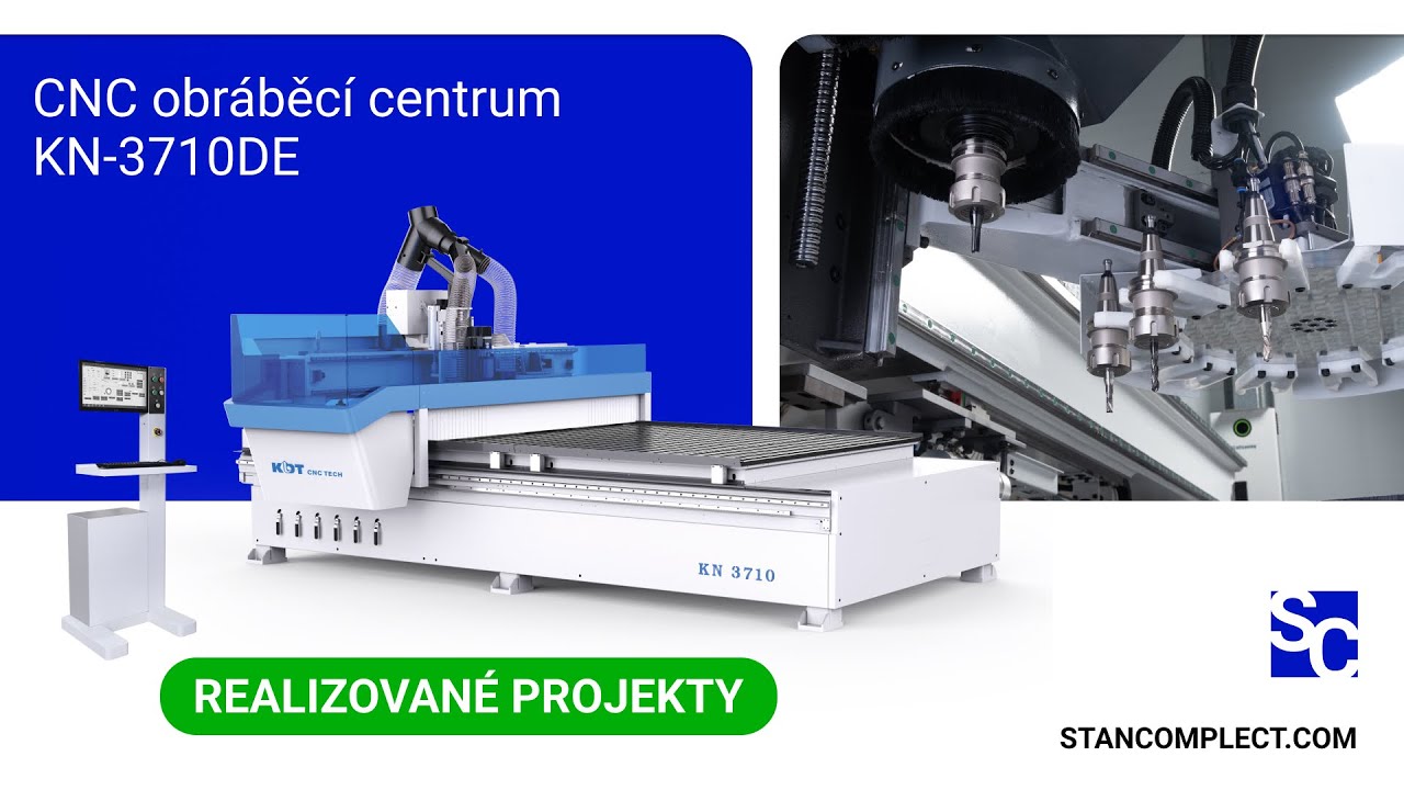 Provoz CNC obr&aacute;běc&iacute;ho centra KDT KN-3710DE