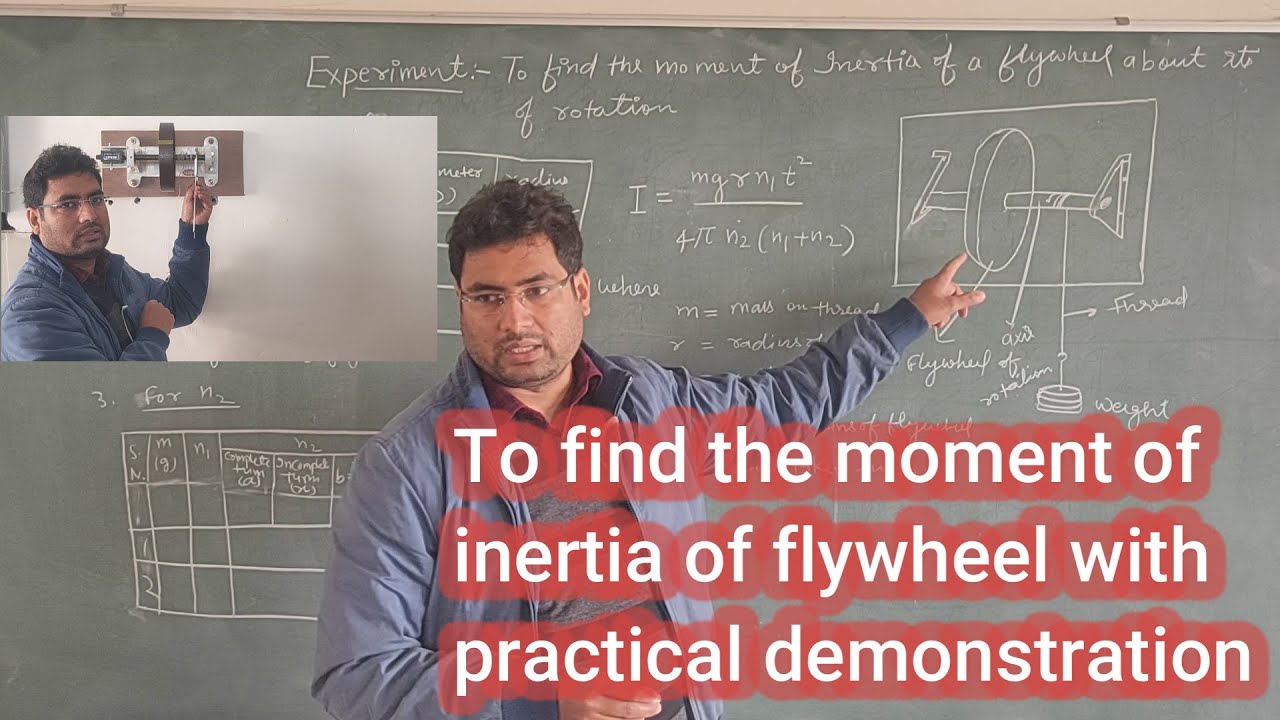 Experiment # To Find The Moment Of Inertia Of Flywheel I Practical Demonstration I Physics Classes