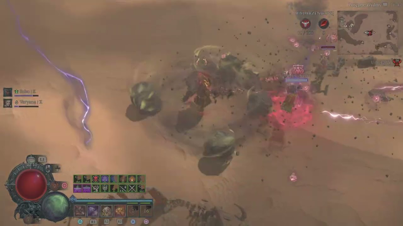 Diablo 4 Druid dolmen vs LS sorc pvp