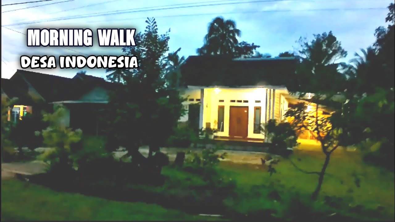 Morning Walk di Desa Indonesia | Natural Village Sound