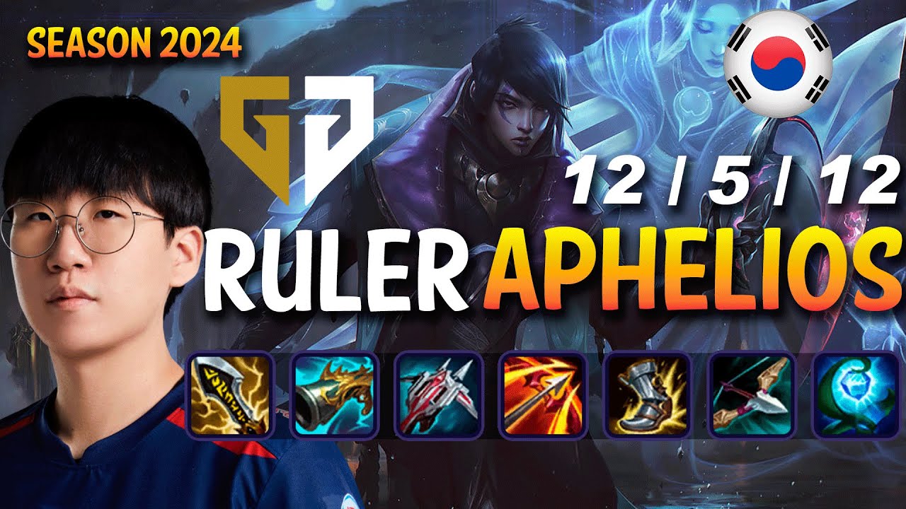GEN Ruler APHELIOS vs XAYAH ADC - Patch 14.24 KR Ranked | lolrec