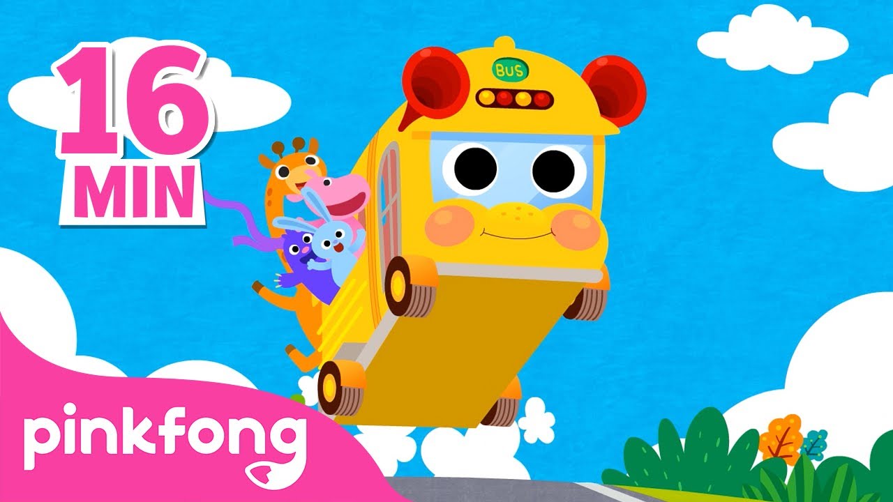 Roda di Bis dan lain-lain | Lagu Mobil | Lagu Anak Bahasa Indonesia | Pinkfong dan Baby Shark