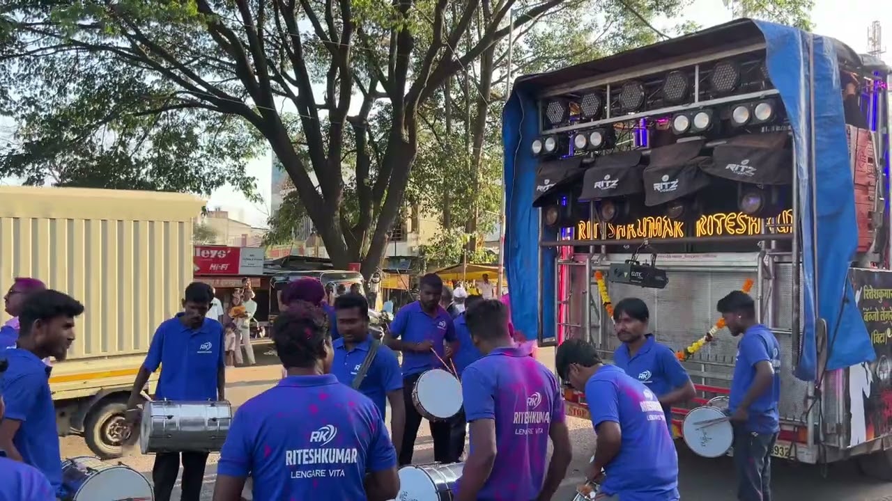 Riteshkumar musical banjo group Lengre 🔊zhali divani davani davaniiiiii🔊✌️🔝malharpeth show🔊