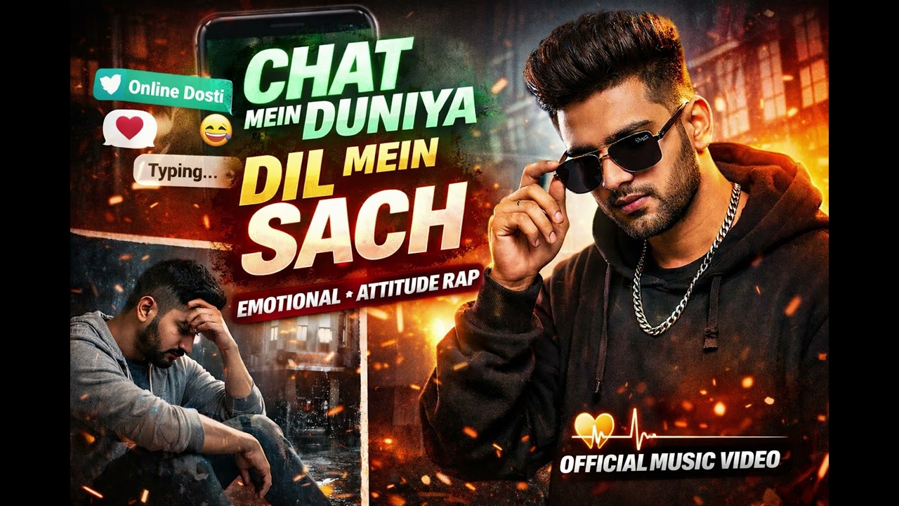 Fake Friends in Chat, Real Pain in Heart 💔 | Emotional Hindi Rap | Sad Attitude Rap 2026