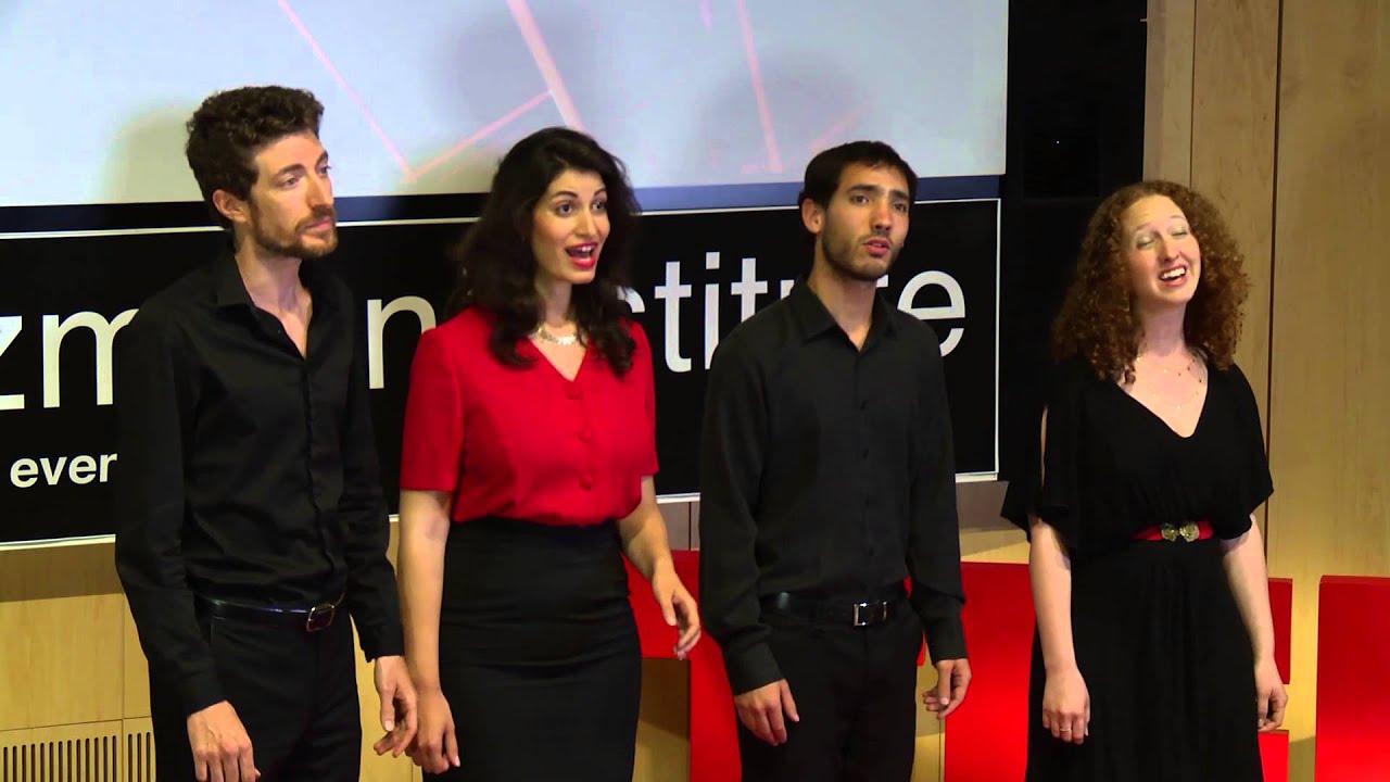 A cappella song 2 | Mor Moria-Shipony, Erez Tal, Matan Gover, Yarden Cohen | TEDxWeizmannInstitute