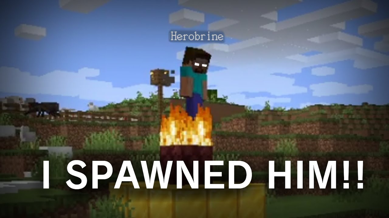 fake herobrine videos be like