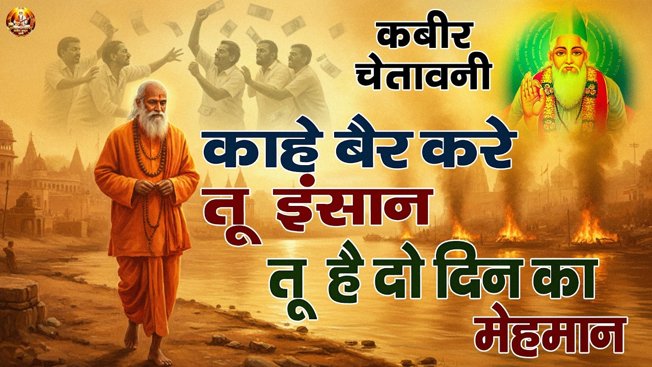 काहे बैर करे तू इंसान | तू है दो दिन का मेहमान | Nirgun Bhajan | Kabir Amrit Vaani | Morning Bhajan