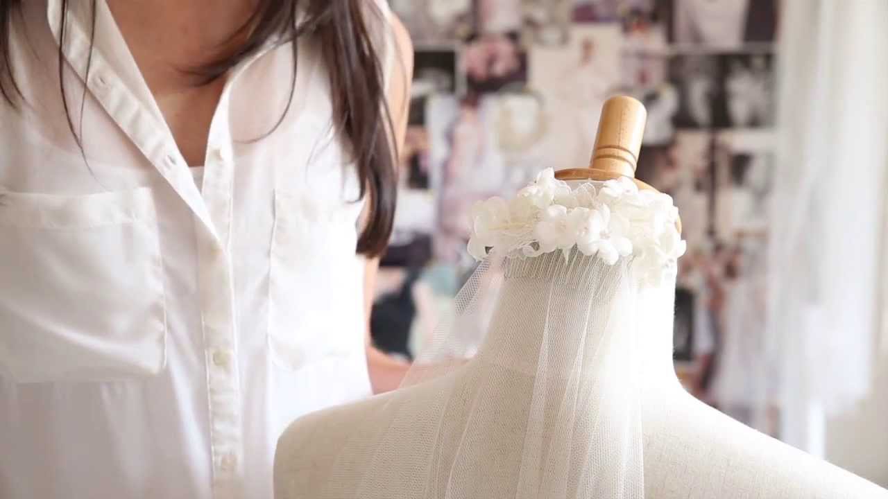 How to bustle a wedding veil