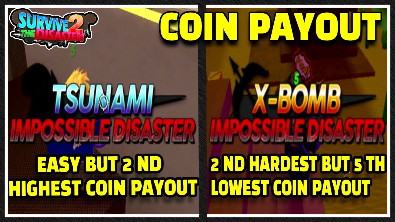 (V39) Imp Disasters from Lowest to Highest Coin Payout | ROBLOX Survive The Disasters 2: Hardcore