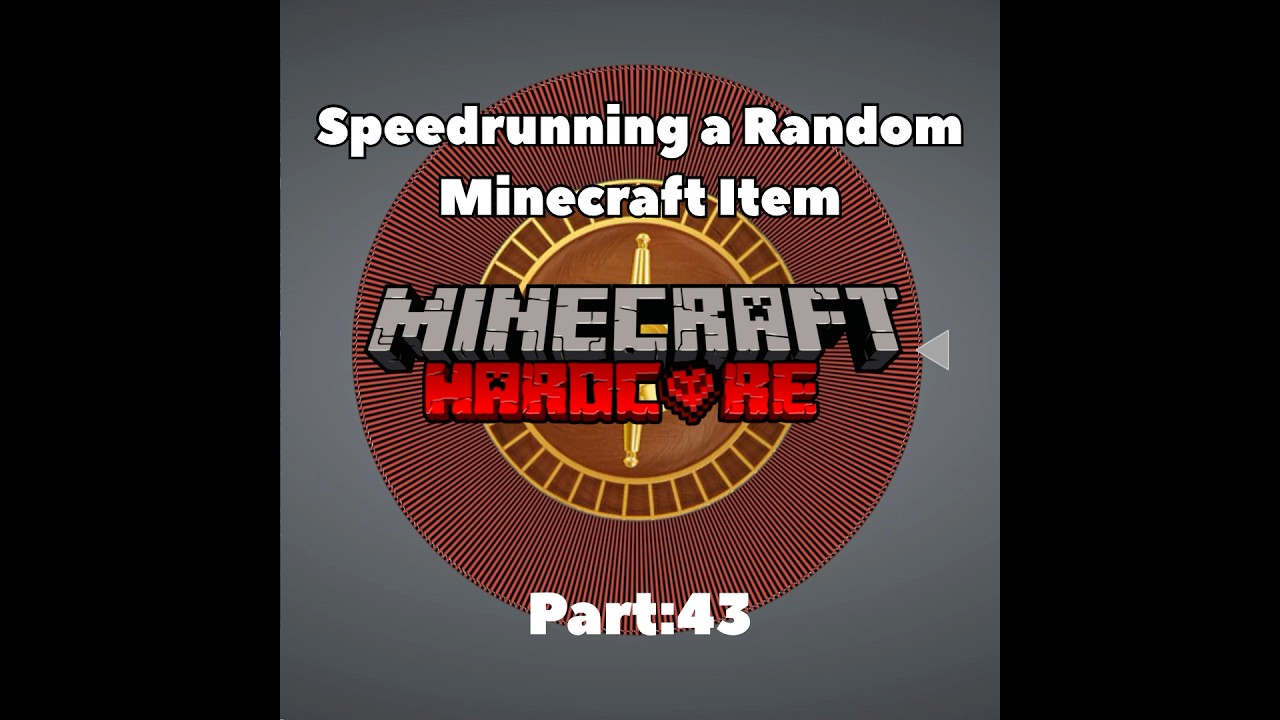 Speedrunning a Random Minecraft Item | part:43 #Minecraft #minecraftmemes #gaming #fyp #speedrun