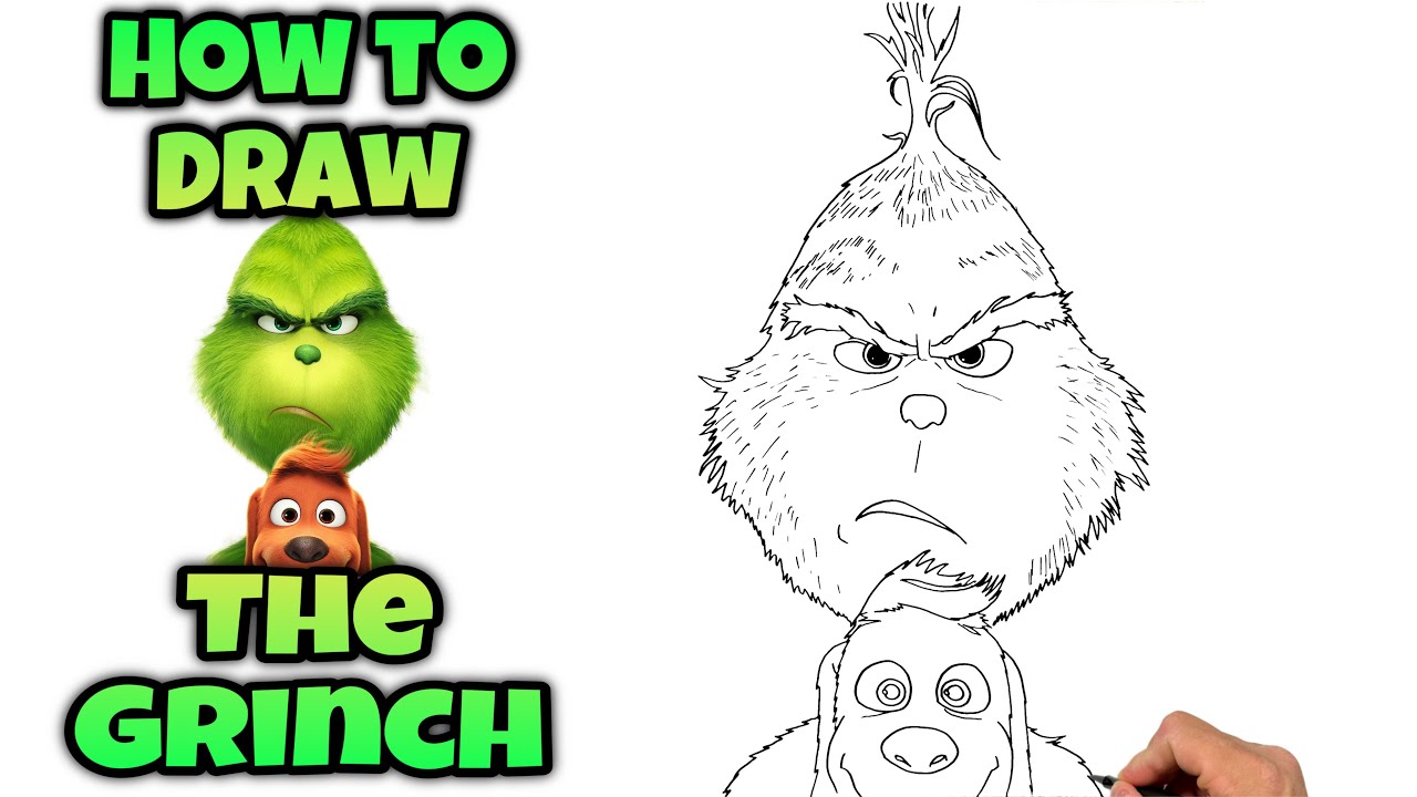 How To Draw The Grinch | THE GRINCH 2018 #drawing #thegrinch