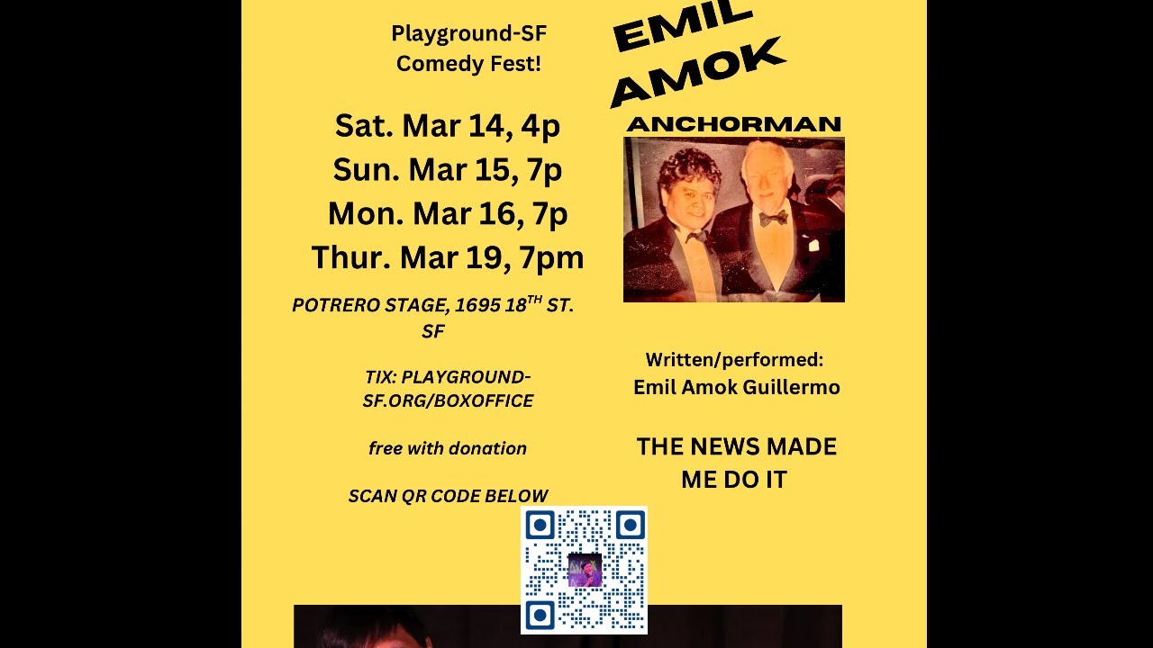 Emil Amok’s fastest Amok Monologue March 14,15,16,19