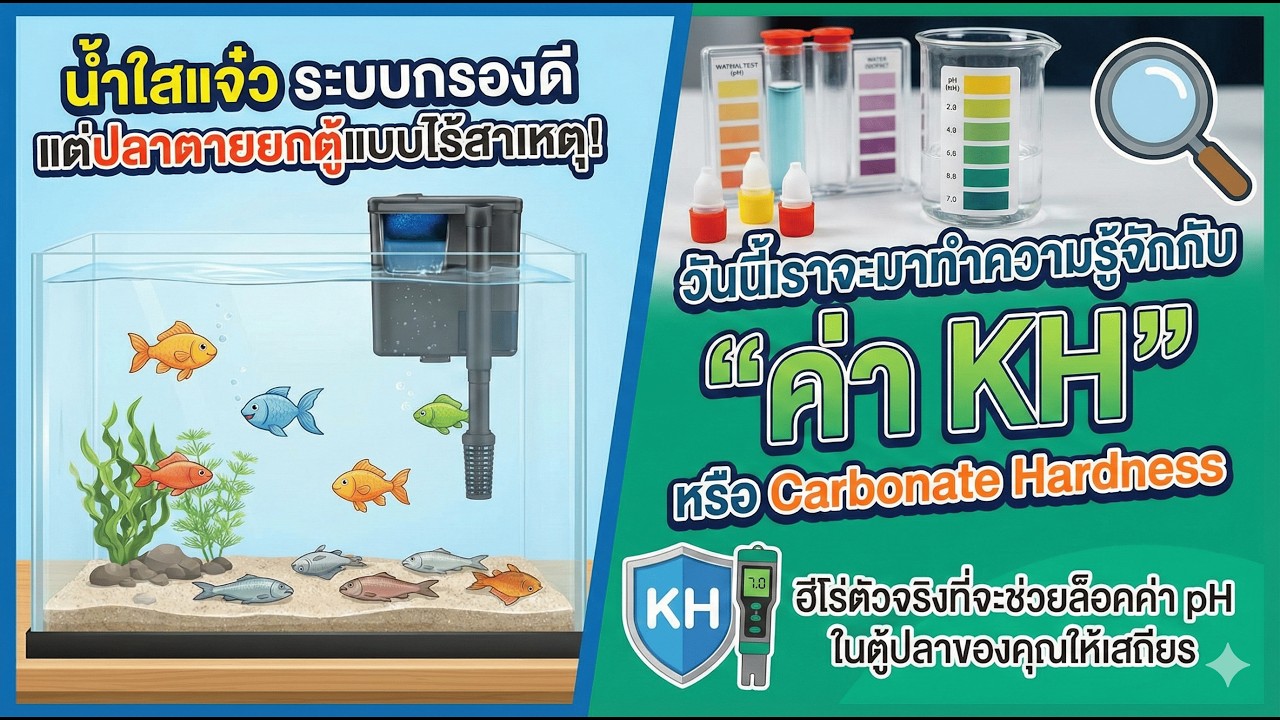 ไขความลับค่า KH คืออะไร? ทำไมคนเลี้ยงปลาต้องรู้ ถ้าไม่อยากให้ปลาตายยกตู้!
