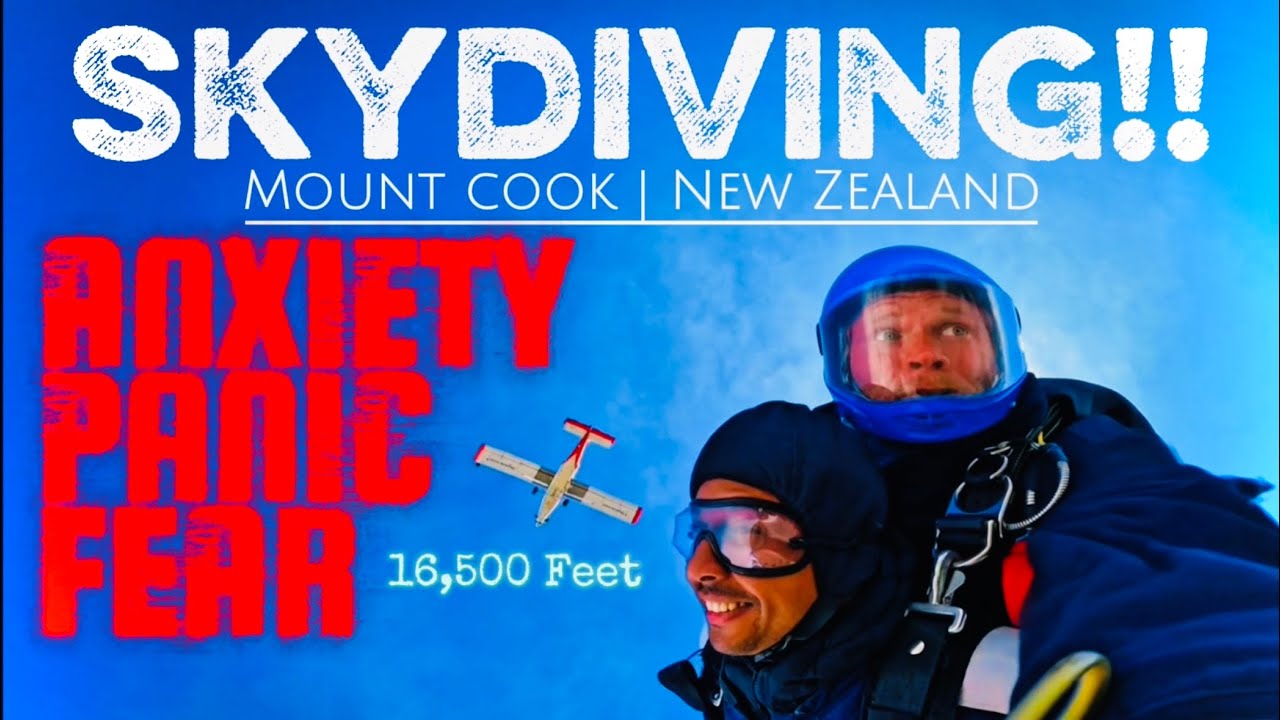 SKYDIVE Mount Cook (Maximum FEAR!) What Skydiving taught us | STORY-TIME