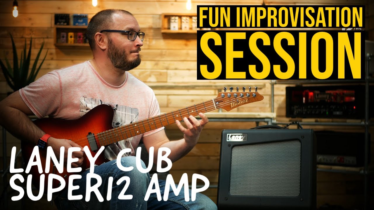FUN IMPROVISATION SESSION AT LANEY HQ | Laney Cub Super12 Combo Amp | TOM QUAYLE