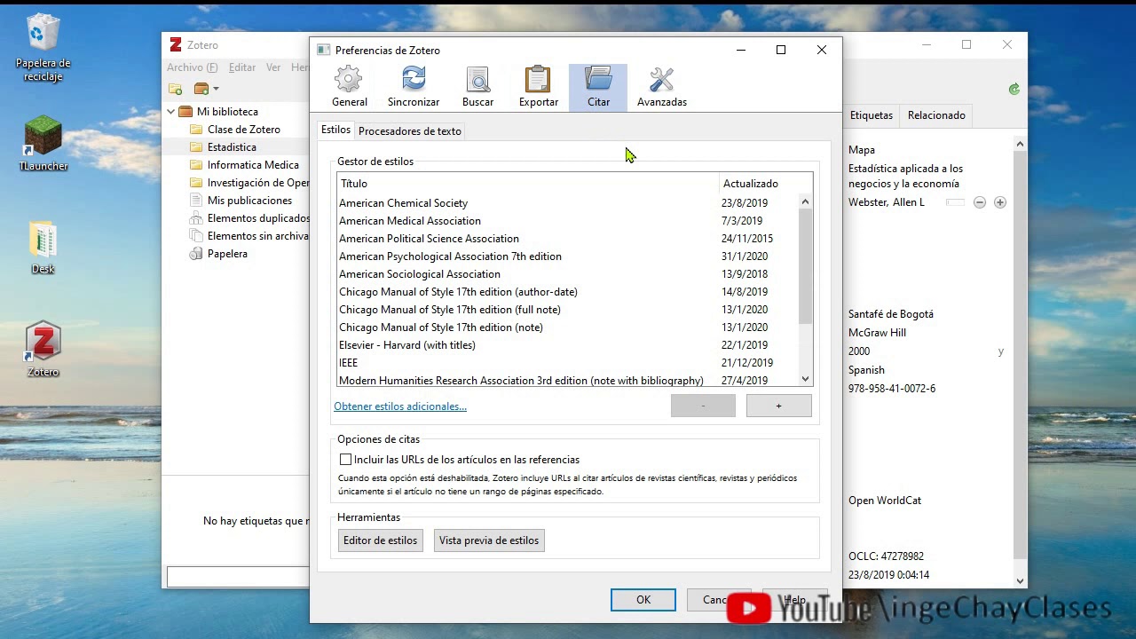 Zotero Habilitar extensión en Microsoft Word
