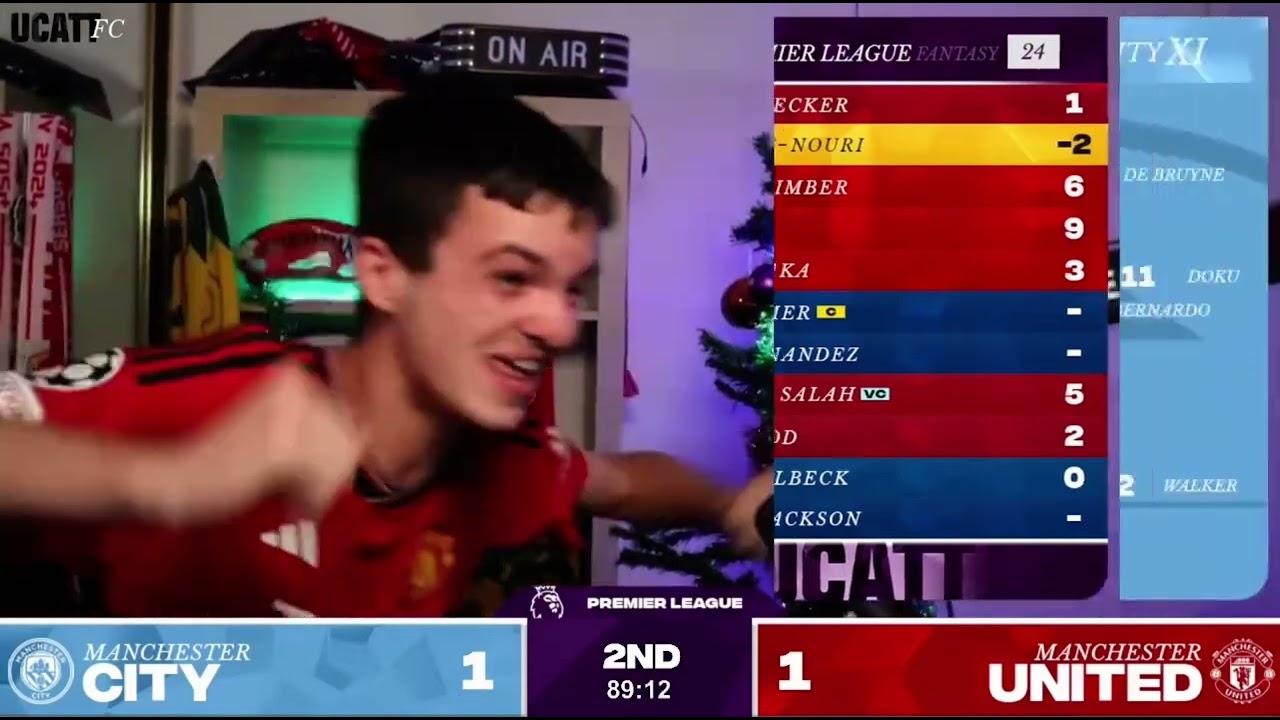 UCATT FC reaction to Man United late winner against Man City