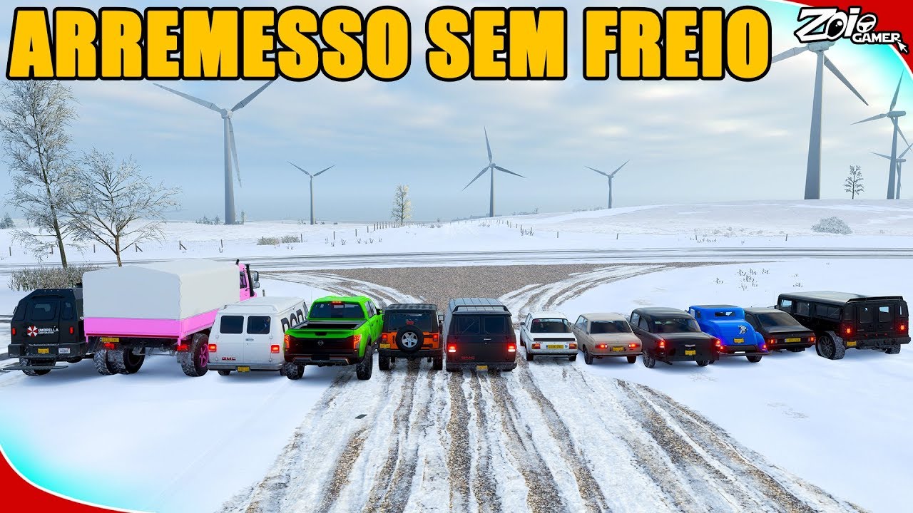 CARROS PESADOS NO ARREMESSO SEM FREIO: Quem Ganhou essa?? - Forza Horizon 4