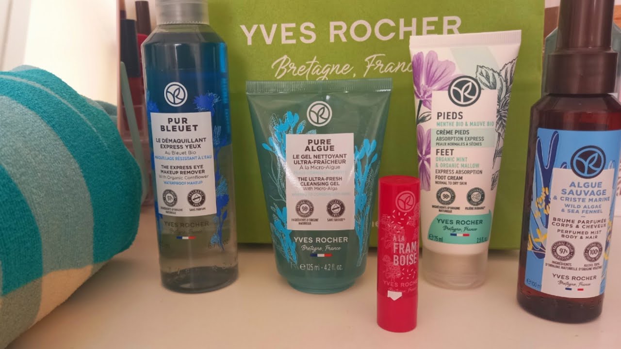 #مشترياتي من yves rocher  لشهر يوليوز مع هدية هذا الشهر