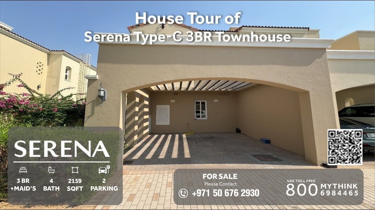 SERENA 3 BEDROOM HOUSE TOUR | TYPE C | DUBAI FAMILY HOMES 🏡
