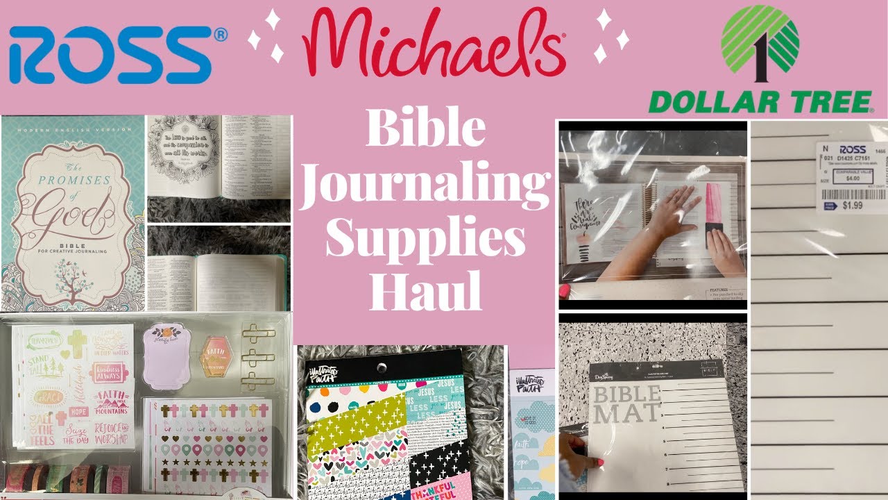 AFFORDABLE BIBLE JOURNALING SUPPLIES | Michael's, Ross, and Dollar Tree Haul