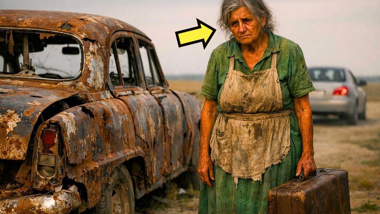 ABANDONARON A SU PROPIA MAMÁ CON UN CARRO VIEJO… PERO LO QUE PASA DESPUÉS LO CAMBIA TODO