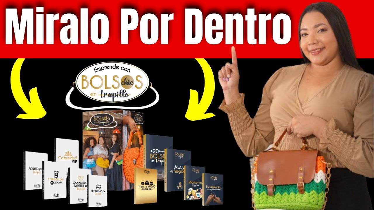 🟣MAESTR&Iacute;A BOLSOS CHIC CON TRAPILLO  POR DENTRO || Todo el contenido👜