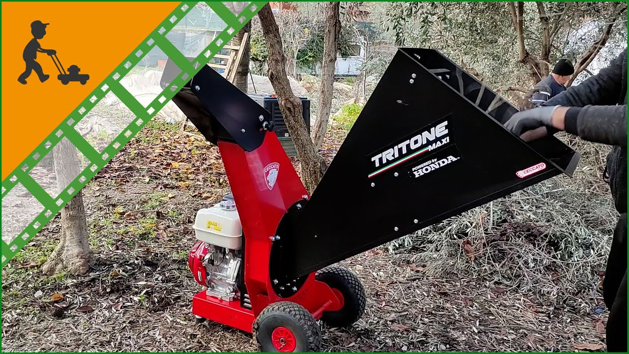 Biotrituratore a scoppio Ceccato Tritone Maxi: come fare il cippato grazie al motore Honda GX 390