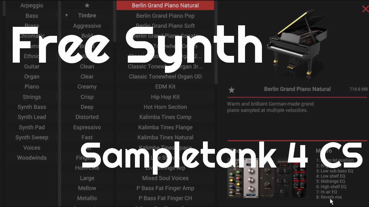 Free Synth - Sampletank 4 CS