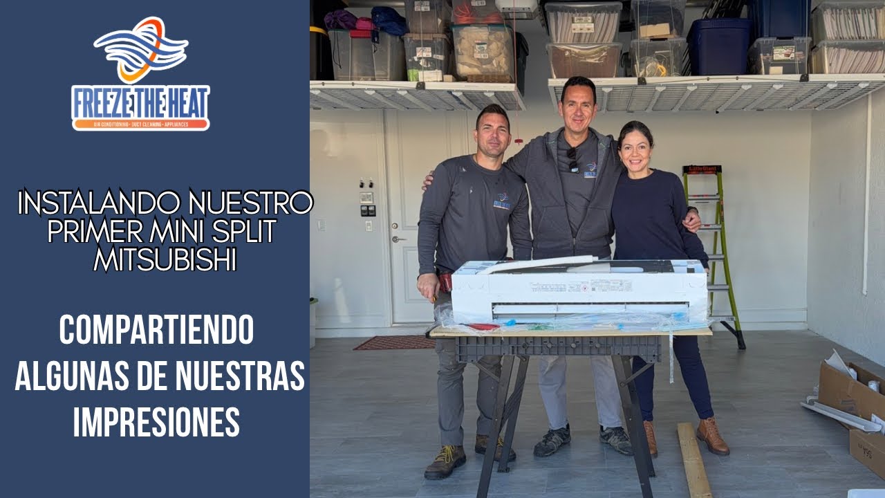 Proceso de instalación de mini split Mitsubishi 