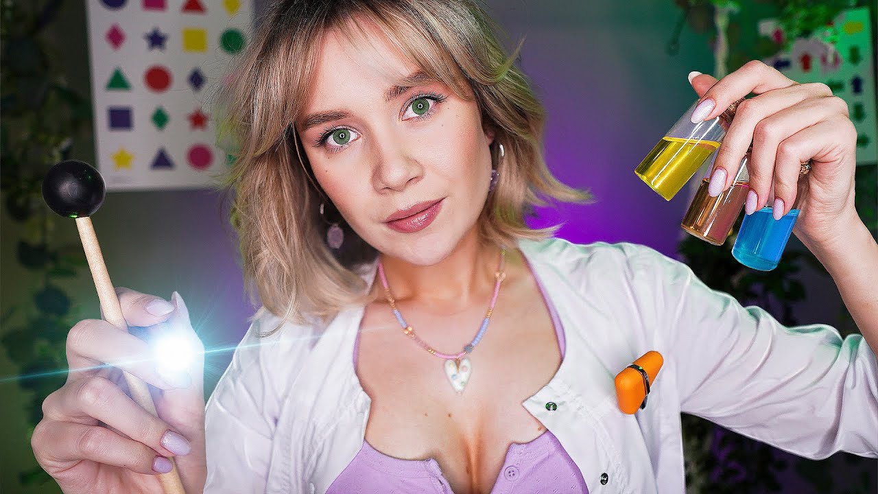 АСМР Осмотр у Врача Невролога 👩‍⚕️ Проверка на СДВГ Рефлексов и Нервов asmr adhd cranial nerve exam