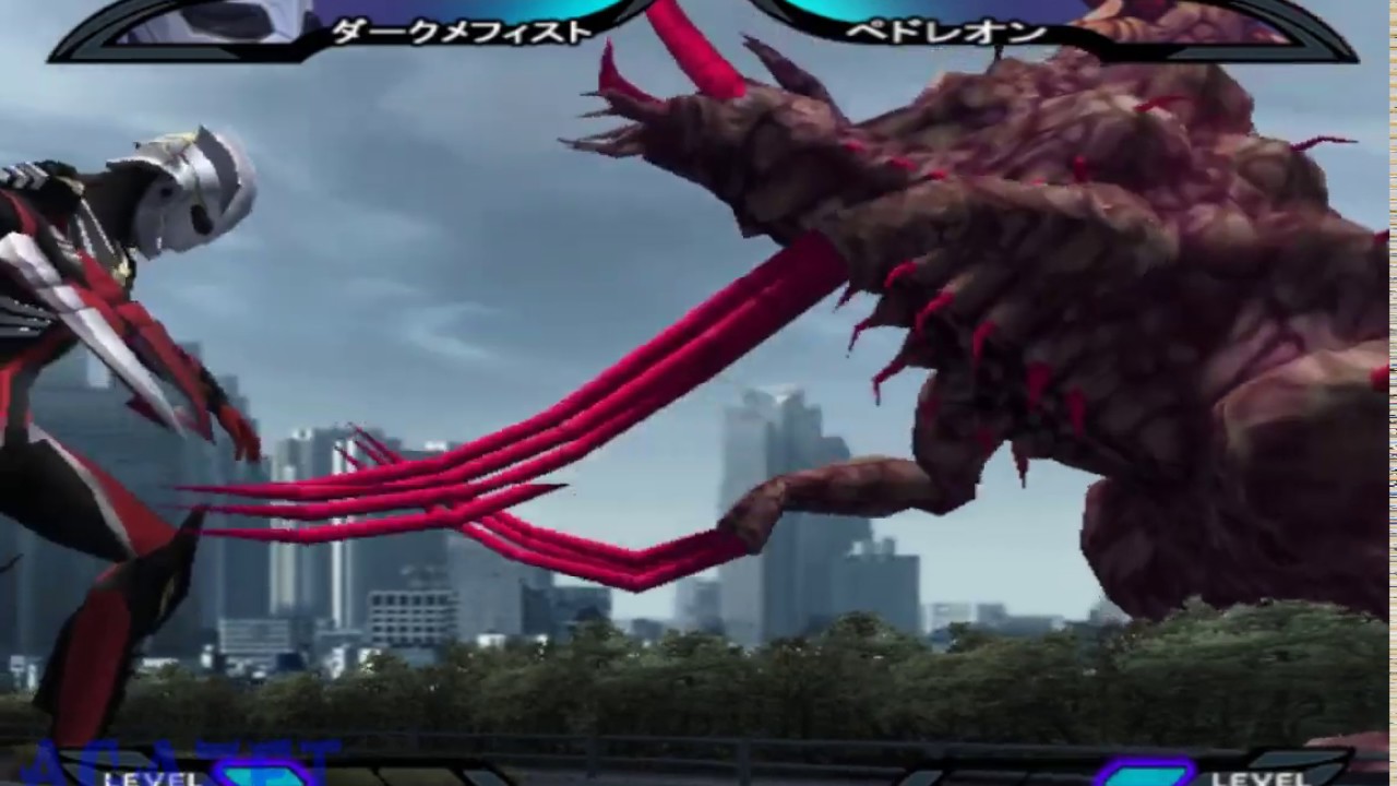 Dark Mephisto vs Pedoleon Guros - Ultraman Nexus Gameplay PCSX2 Part 2