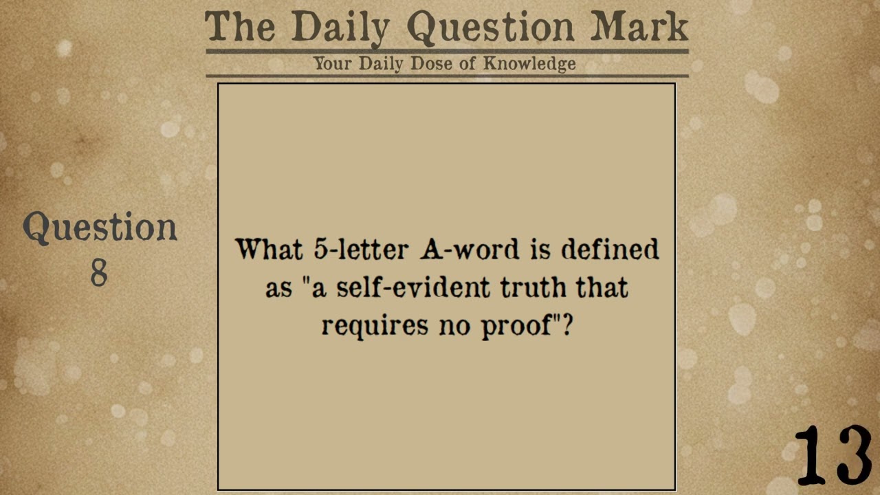 Everyday Knowledge #15; 20 Mixed Difficulty General Trivia Questions; Do You Know Everything Yet?