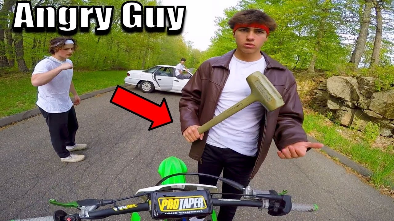 Angry People Vs Dirt Bike