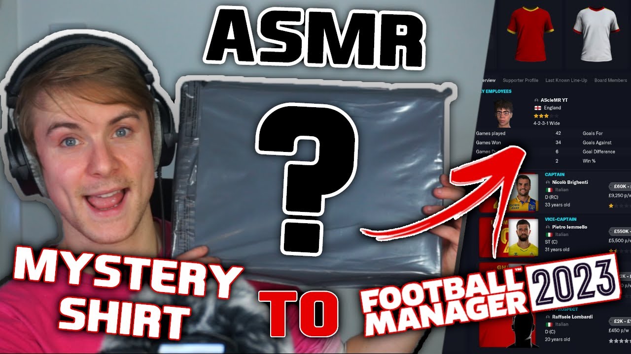 I Bought A Mystery Shirt & Used Them In Football Manager 23!!! (ASMR)