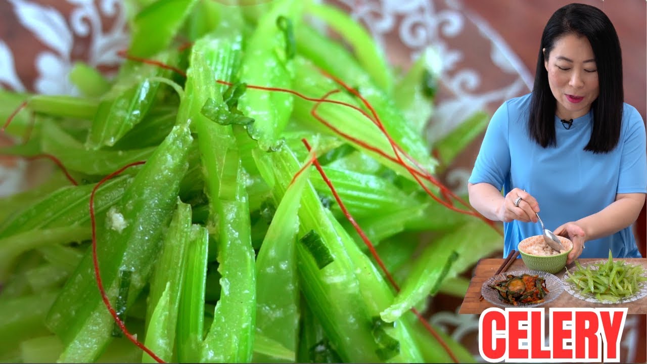 I NEVER get tired of cooking 🌱CELERY like this❗️EASY HEALTHY & DELICIOUS KOREAN🌱CELERY SALAD 🇰🇷샐러리무침