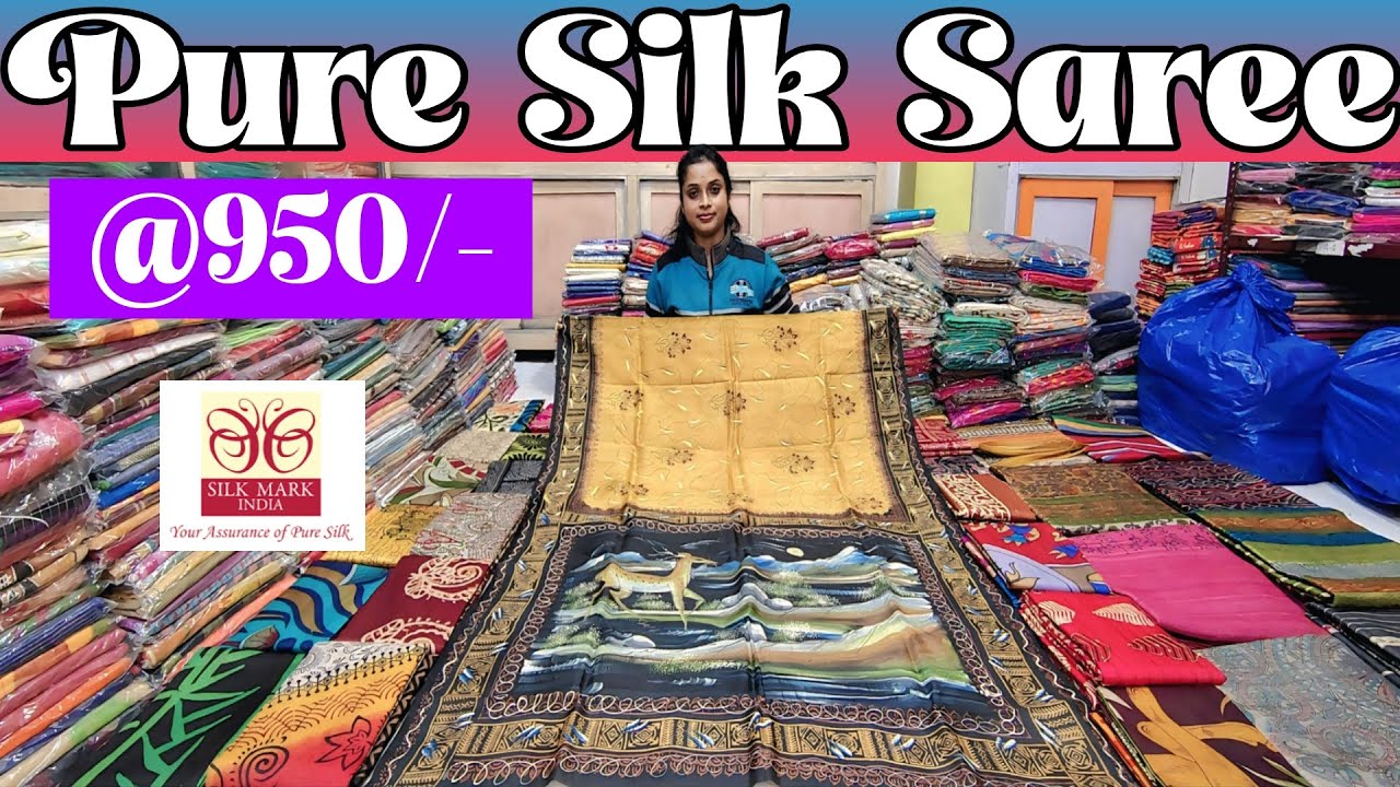 Pure Silk Saree @950/- with Silk Mark || Pure Tussar & Silk Saree Manufacturer - New Designs 2026