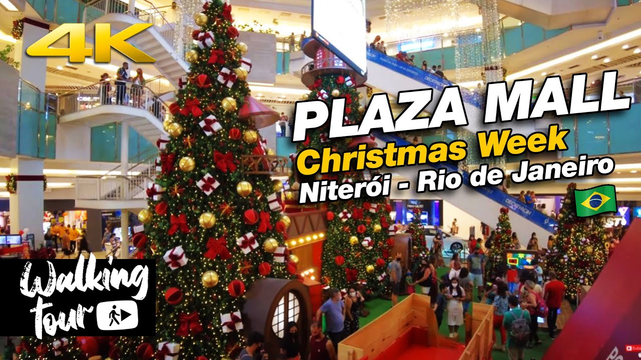 Walking in Plaza Mall Dec/21 Christmas Niterói Rio de Janeiro Brazil