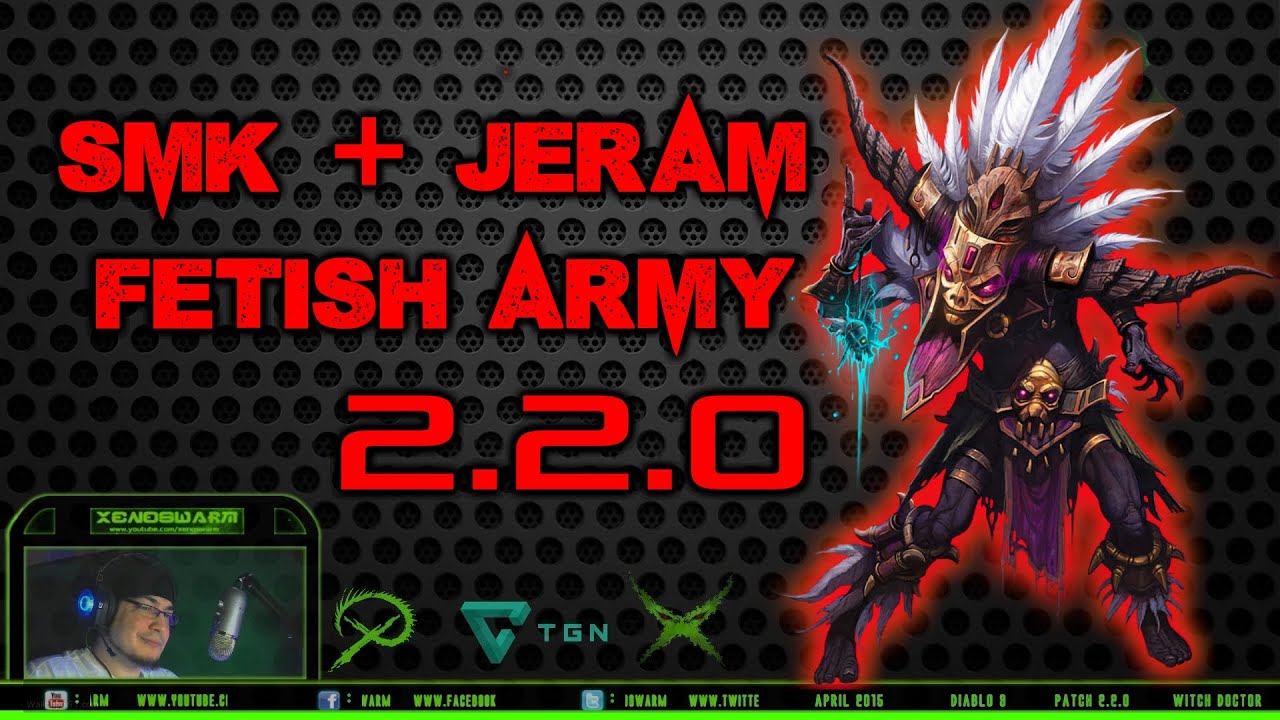 Diablo 3: Witch Doctor ULTIMATE SMK + Mask of Jeram Greater Rift Build for 2.2.0