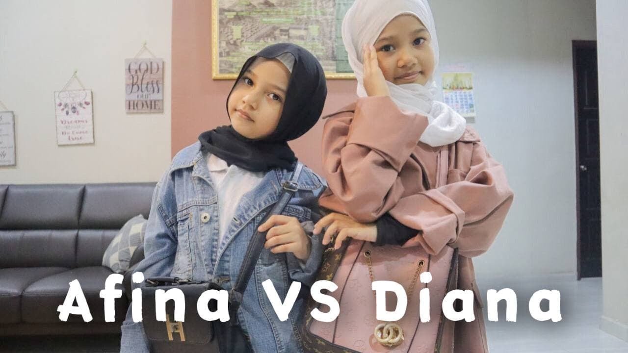 KENA PILIH BAJU !! AFINA DAN DIANA BERGAYA MACAM MODEL !!