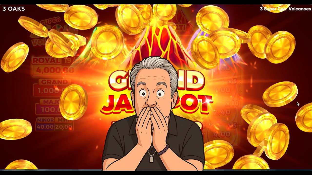 3 Super Coin Volcanoes  GRAND 1000X Win