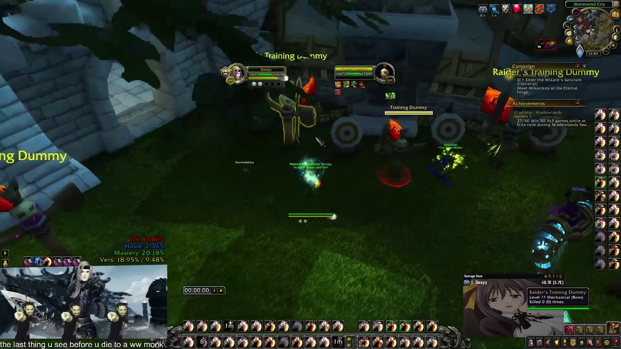 Serenity For Monks Isn't That Bad - Rank 1 Windwalker Shadowlands 9.0